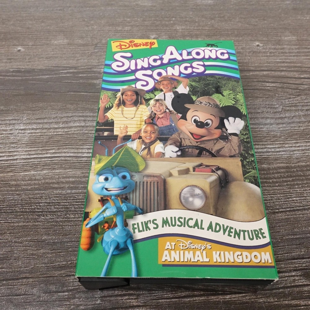 Vintage Disney‎ SingAlong Songs Flik's Musical Adventure VHS Tape Disney Green